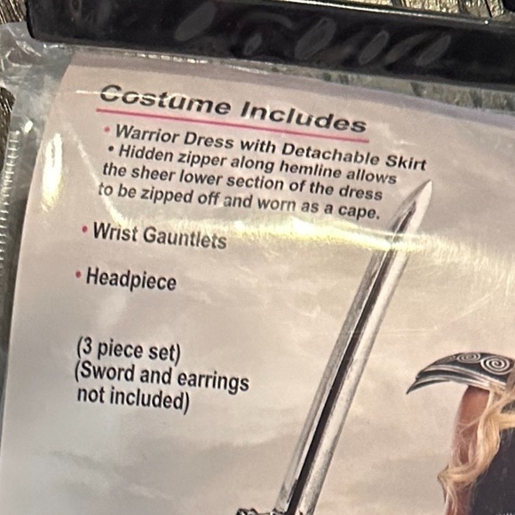 Nwt 🎃 Glorious Gladiator Women’s Halloween Costume size M - Picture 4 of 5